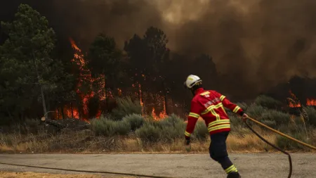 Portugal mobiliza mais de 2.500 operacionais para enfrentar 22 incêndios ativos