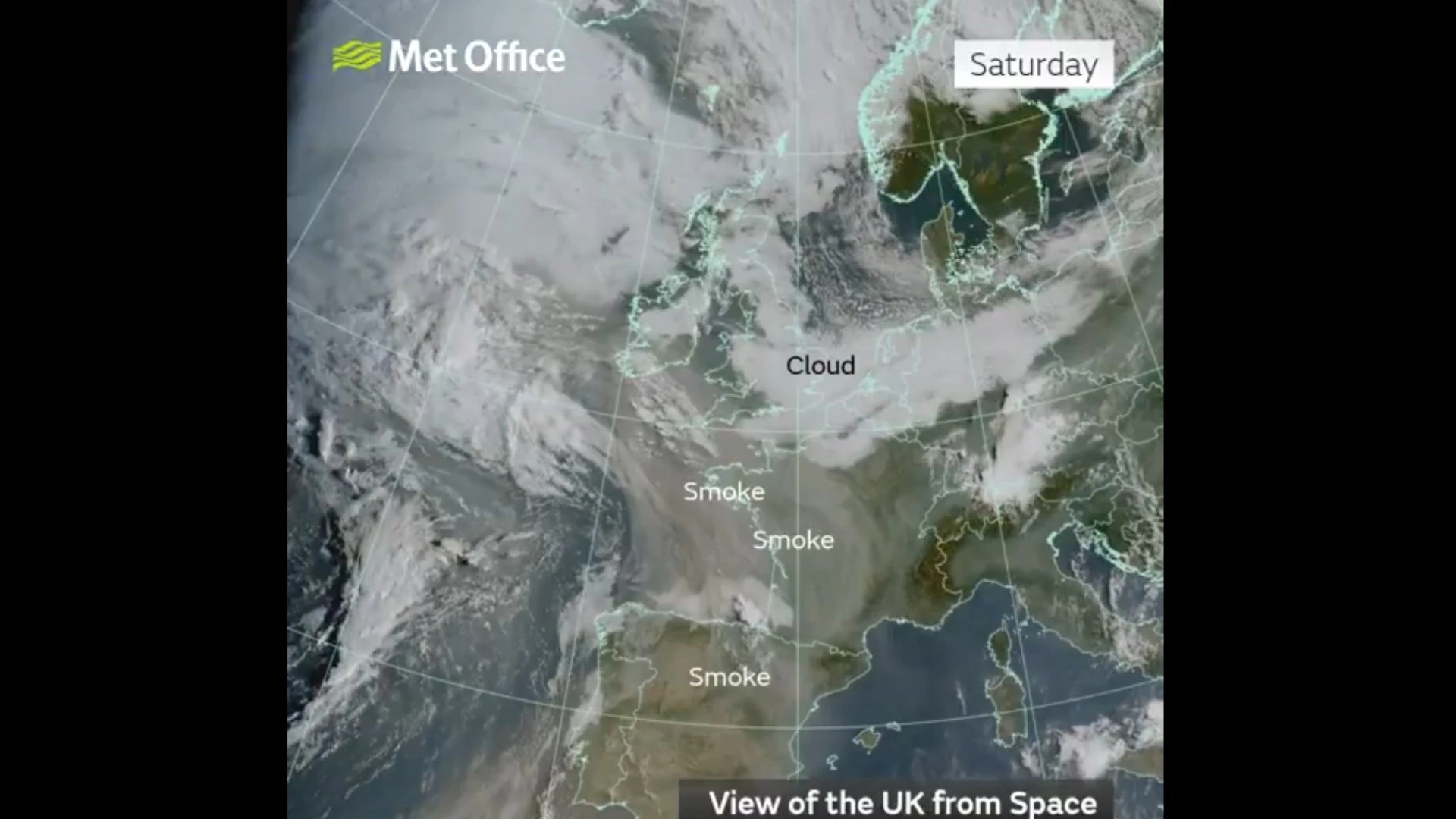 Fumo de incêndios ibéricos alcança o sul de Inglaterra