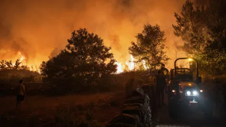Incêndio em Seia avança rapidamente para a Covilhã