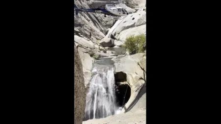Alpinista resgatado após dois dias isolado numa cascata na Califórnia