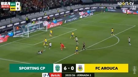 Sporting impõe-se com goleada e mostra poderio na I Liga