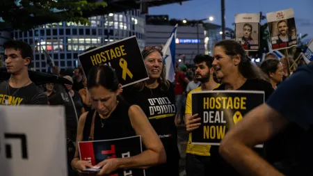 Famílias de reféns convocam protesto em Israel por melhores negociações de paz