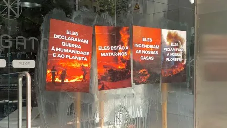 Ativistas do Climáximo responsabilizam a Navigator pelos incêndios florestais