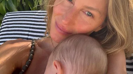 Gisele Bündchen partilha momentos íntimos com o filho bebé
