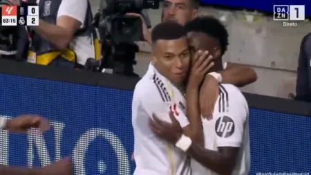 Mbappé protagoniza momento surpreendente após assistência de Vinícius no Real Madrid