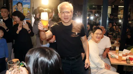 Jensen Huang Celebra Marco da Nvidia com Jantar Luxuoso na Coreia do Sul