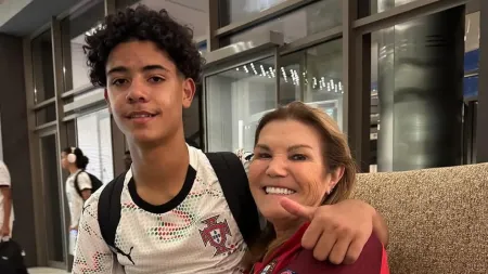 Dolores Aveiro apoiou Cristianinho na vitória da seleção sub-16