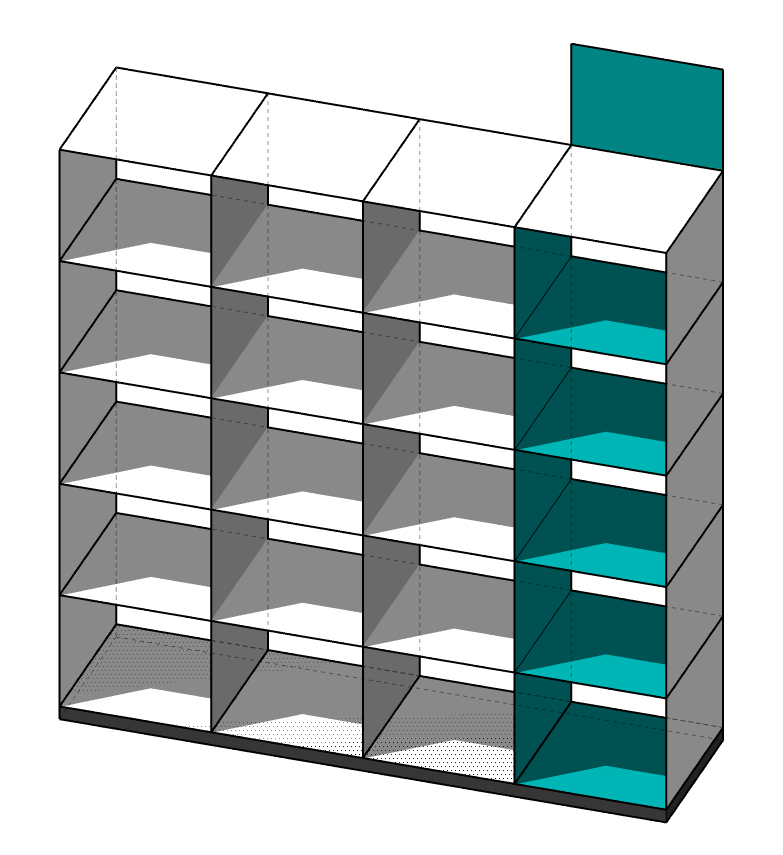 Showroom - columna 5 módulos