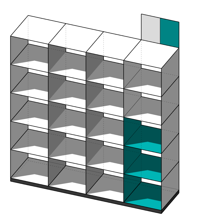 Showroom - columna 3 módulos
