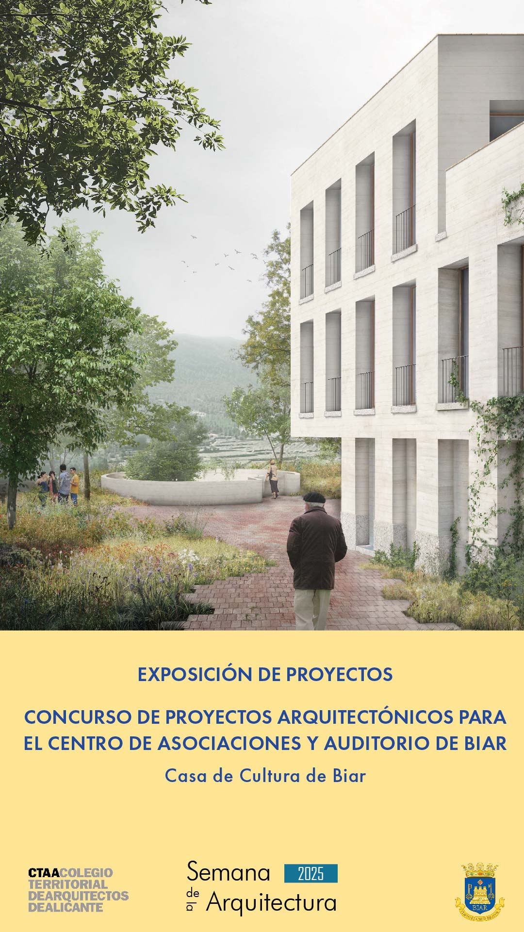 Visitas a la exposición de proyectos: Concurso de proyectos arquitectónicos para el Centro de asociaciones y Auditorio de Biar