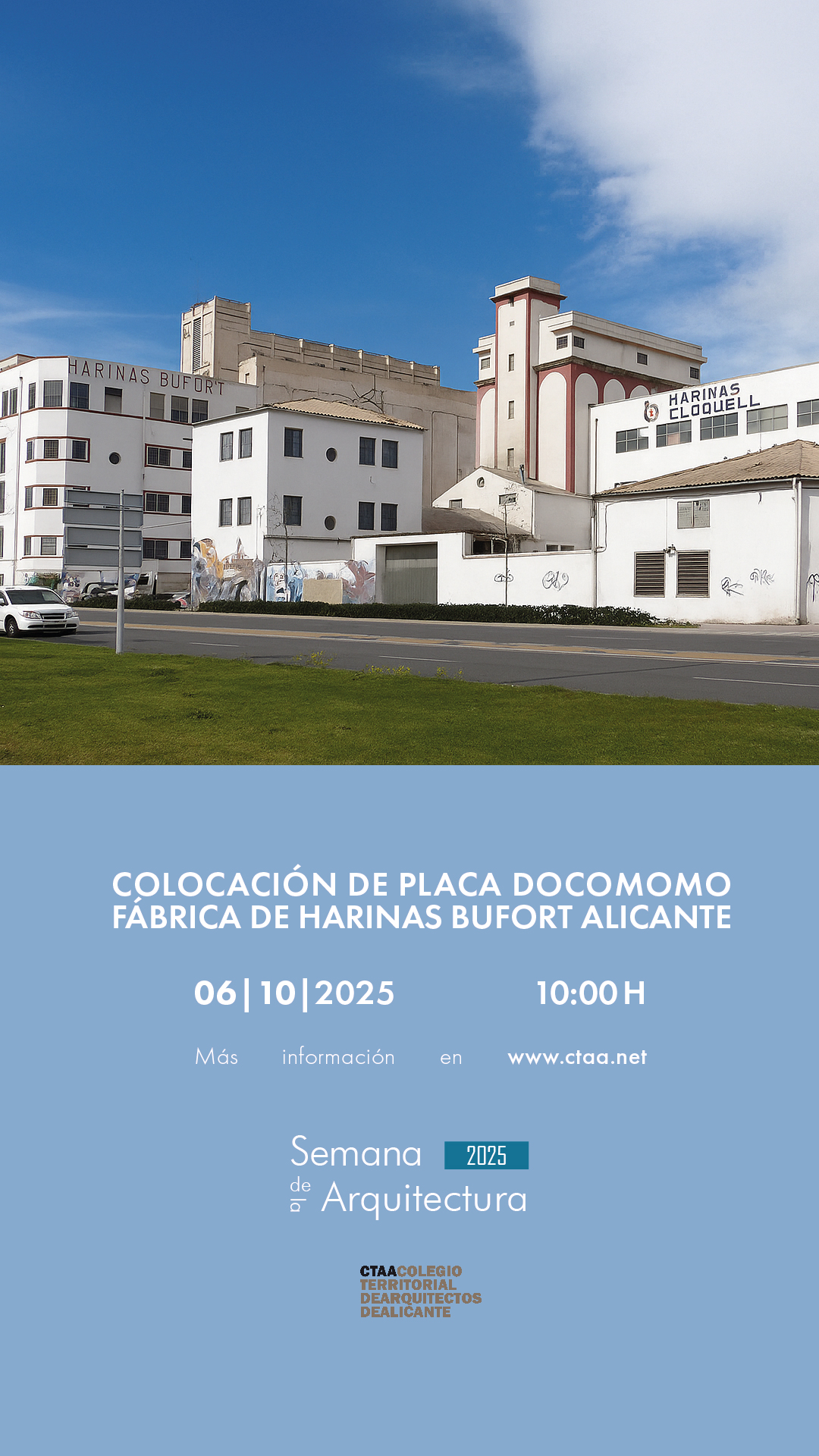 Acto de homenaje Docomomo. Fábrica de harinas Bufort
