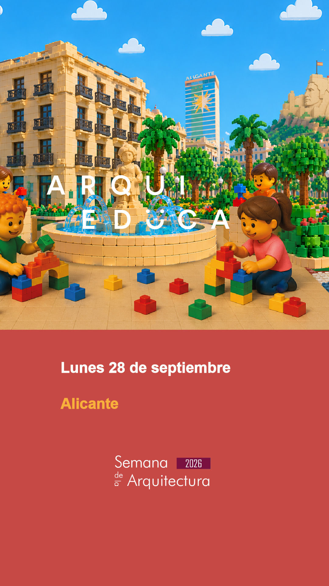 Taller infantil Arquieduca. ConstruLAB Alicante