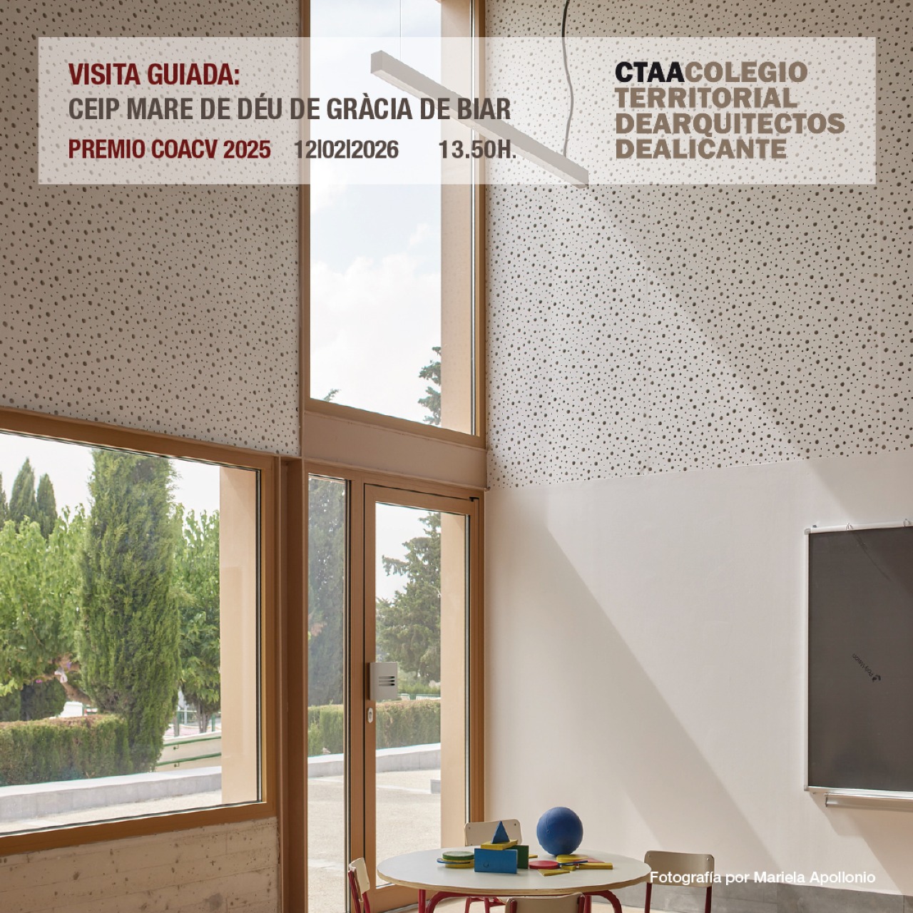 Visita al C.E.I.P. Mare de Déu de Gràcia de Biar (Premio COACV 2025)