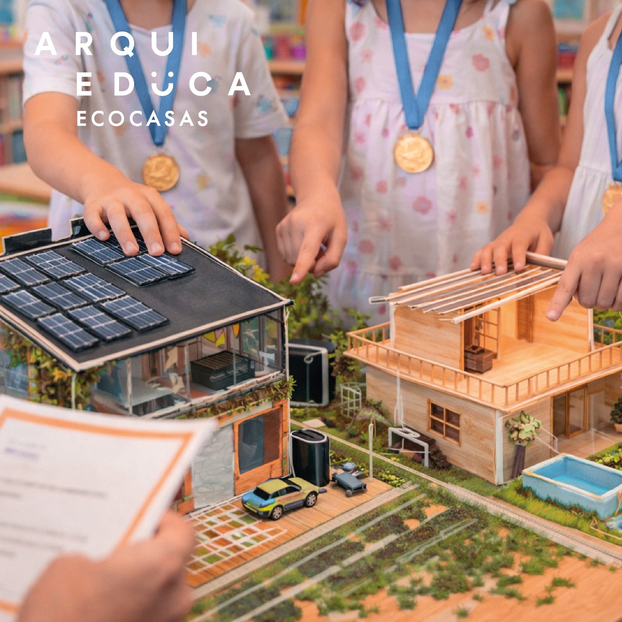 Arquieduca: EcoCASA II. Fase 2. Taller de proyectos y maquetas de la vivienda del futuro