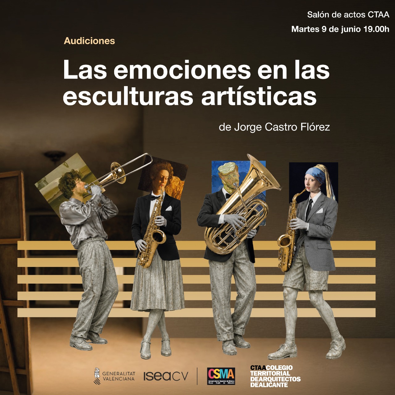 Las emociones en las esculturas artísticas de Jorge Castro Flórez, una aproximación musical. Homenaje póstumo.