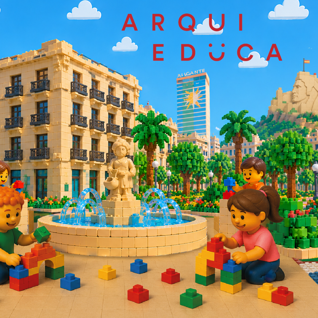 Taller infantil Arquieduca. ConstruLAB Alicante