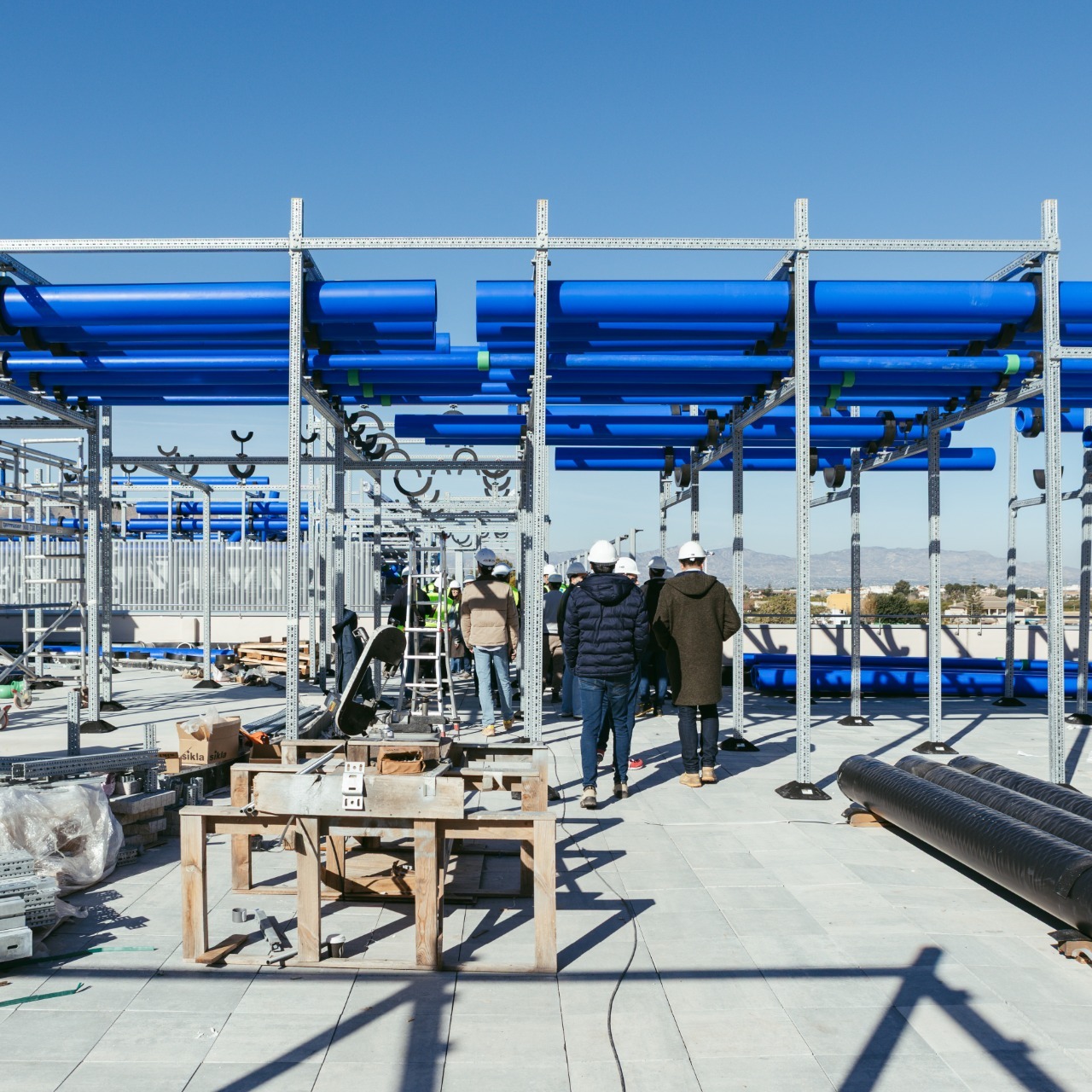 Visita guiada a obras de ampliación del Hospital de la Vega Baja. Galería de imágenes