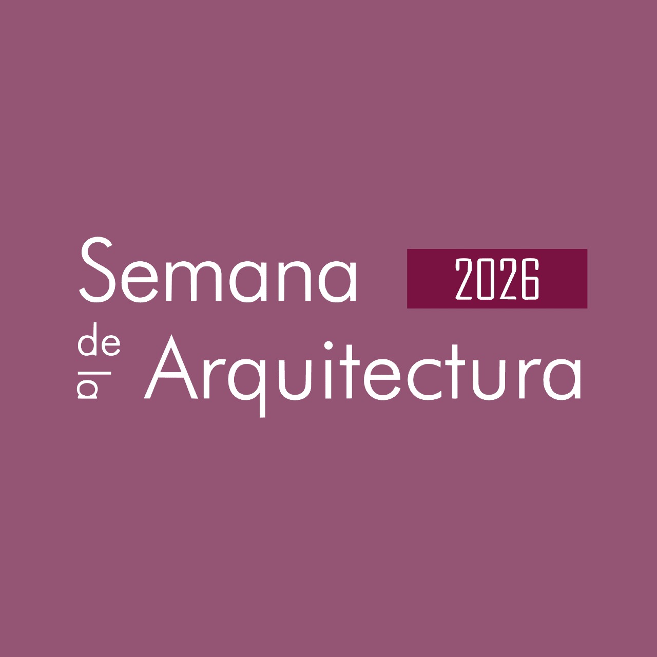 Semana de la arquitectura 2026