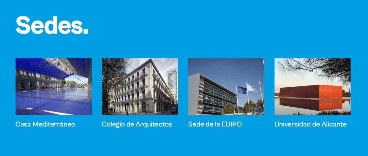 Sedes de los Organizadores